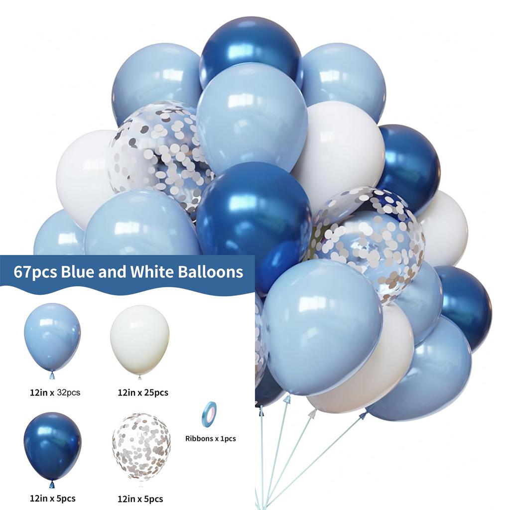 12inch-67pcs black red, pink and gold latex balloon set suitable for weddings, birthdays, popular parties, bridal showers