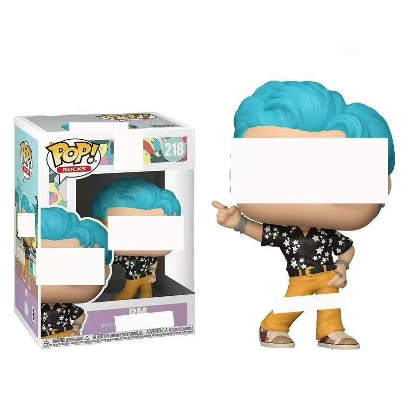 BT 10cm Pop Style Character Figurine, PVC Mini Statue, Desktop Decor Collection Boxed Toy Gift