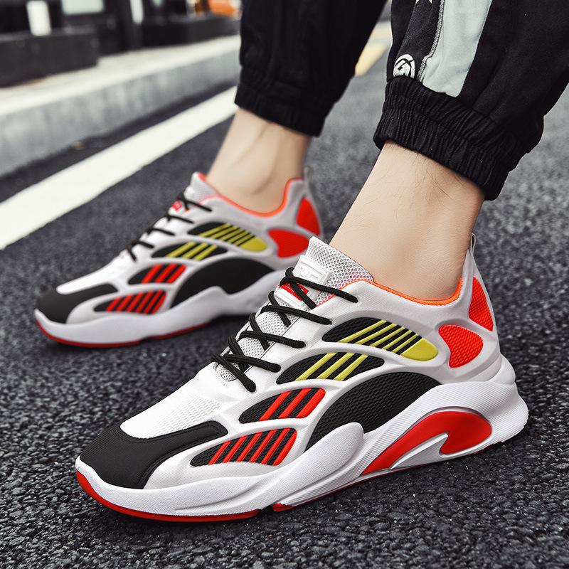 Men's Shoes 2024 Spring New Running Shoes Flying Woven Fashion Korean Version Men's Shoes Casual Trendy Shoes Men's Sports