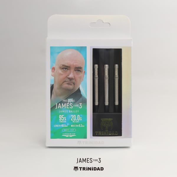 TRiNiDAD PRO JAMES3 Soft Trinidad Pro James 3 James Bailey Player Model Soft Dart Barrel