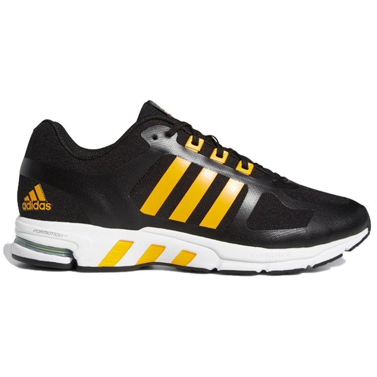 Adidas Echipament 10 Pantofi de alergare confortabili, la modă, cu absorbție a șocurilor, cu vârf jos, adidași unisex negru galben alb EE9621