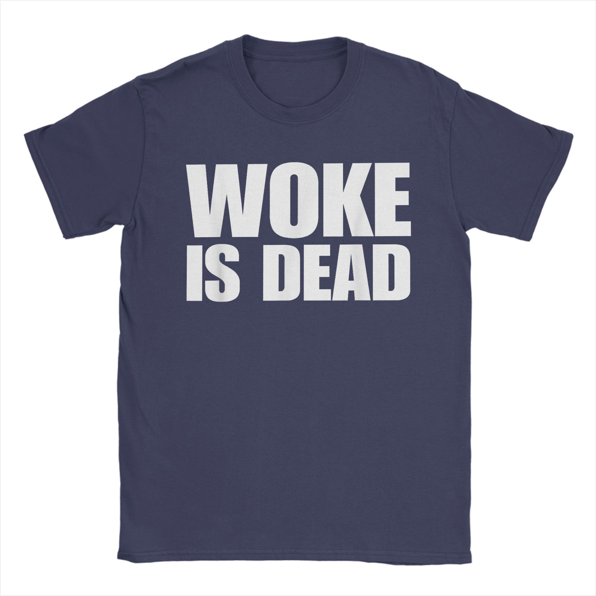 

Woke is Dead Funny Sarcastic Slogan T Shirt for Unisex Pure Cotton Creative TShirt Crew Neck Tee Shirt Short Sleeve Clothing Adult 4XL