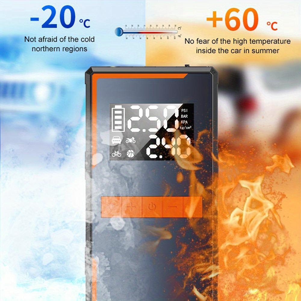 EAFC 2 in 1 Portable Car Air Compressor Car Jump Starter, 12V Car Emergency Booster, Battery Power Bank with LED Light