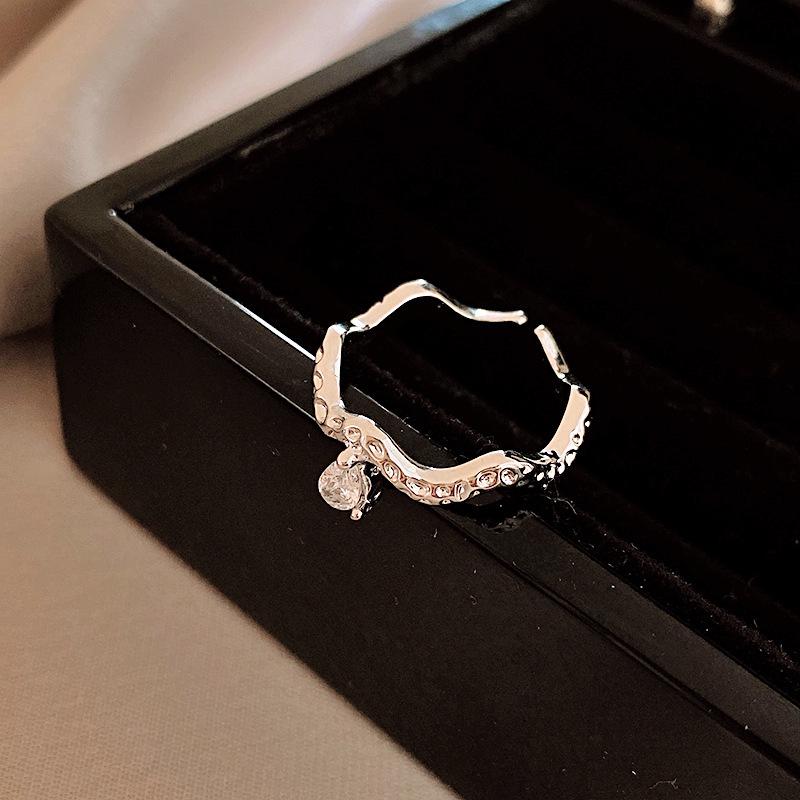 2024 Zircon Diamond Geometric Open Ring for Women - Trendy Luxury Index Finger Jewelry