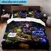 3PCS Fnaf Character Collage 3pcs Bedding,Including 3PCS Duvet Cover And 2pcs Pillowcases Perfect for Christmas,Ideal for Bedroom, Dormitory