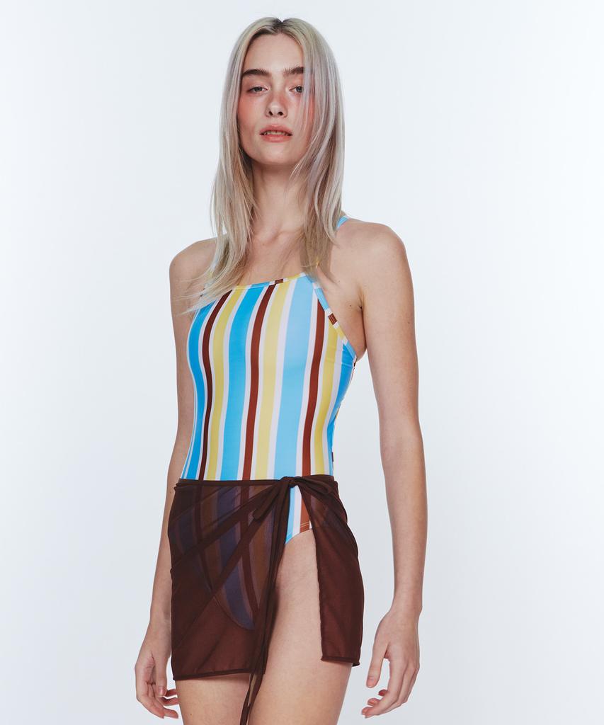 Dillaispul Mesh Mini Skirt - Brown