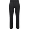 Fila Solid Color Mid-Rise Fitted Casual Pants Unisex Bottoms Black FS2FPG3202UBLK