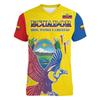 Ecuador Men's T-shirts Casual Loose V Neck EC Ecuadorian Flag Short Sleeve Tops Tees Men's Clothing Oversized Tshirts Streetwear