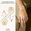 Chinese Style Waterproof Phoenix & Koi Tattoo Sticker - Long-lasting, Aesthetic Dunhuang Design for Arm & Collarbone