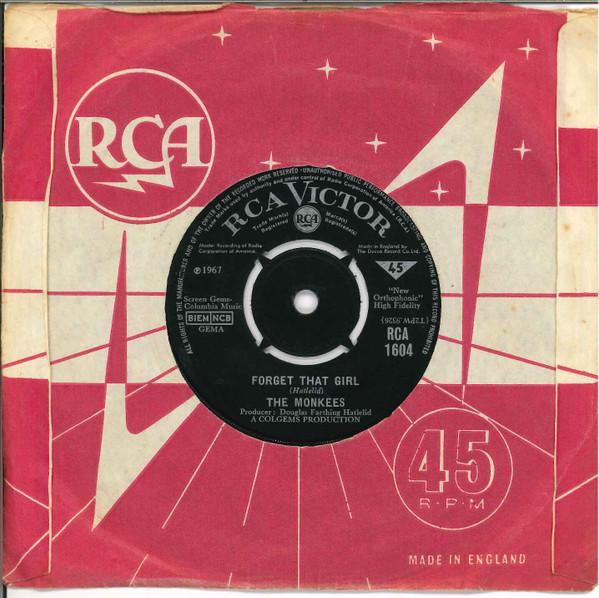 

7-дюймовая пластинка MONKEES Альтернативное название RCA1604 RCA Victor 1967 Великобритания Рок Б/у