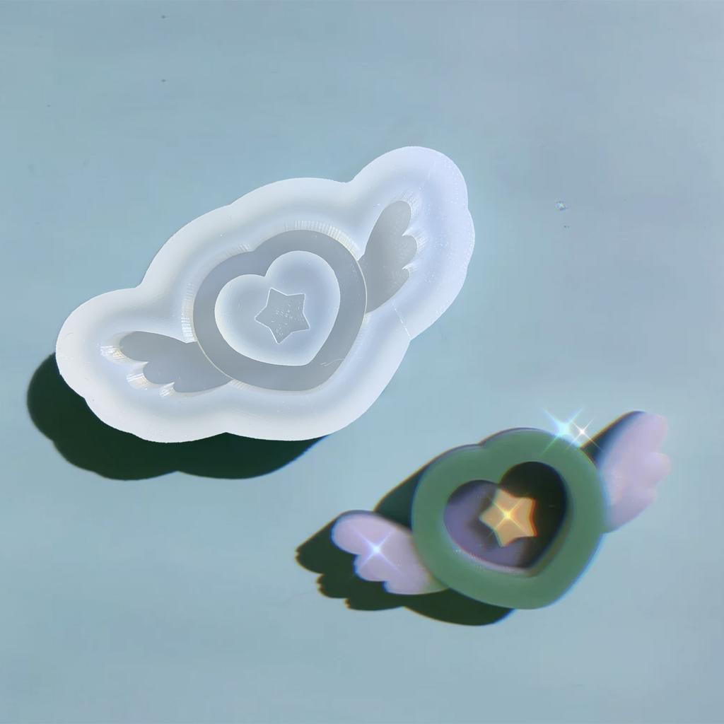 Resin Shaker Mold DIY Quicksand Casting Epoxy Silicone Mold Resin Epoxy Jewelry Molds for Pendant Decoration Crafts