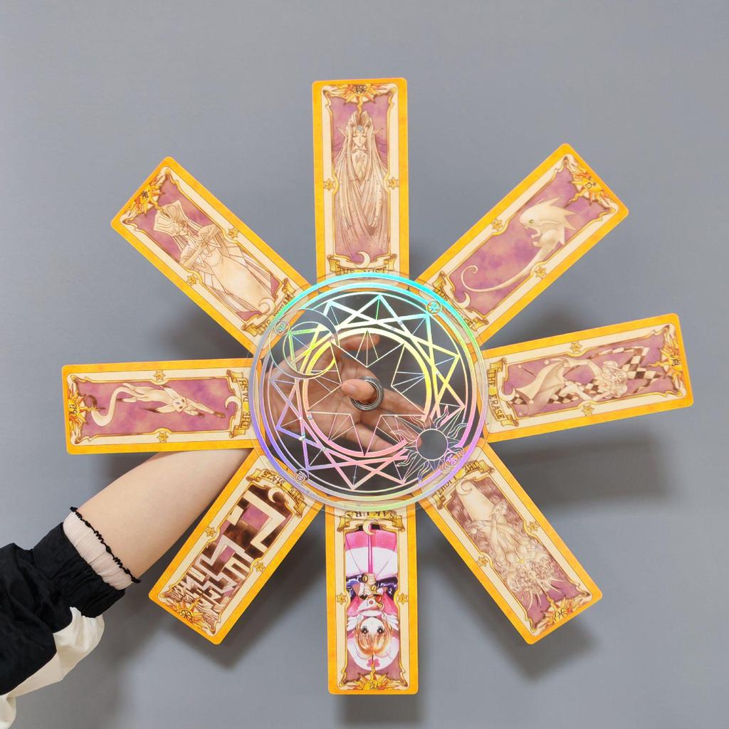 Cardcaptor Sakura Magic Circle Dance Turntable Prop - Creative Finger Dance Clow Card.
