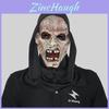 Máscara Facial de Grito Horripilante Com Detalhes Perturbadores Perfeita Para Fantasias e Eventos de Halloween