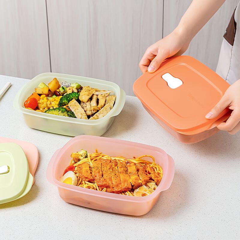 Tupperware 1L Retangular Micro-ondas Caixa de Almoço