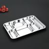 304 Stainless Steel Divided Lunch Tray