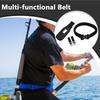 Fishing Belt Rod Holder Fishing Fighting Waist Belt Quick Release Buckle Adjustable Casting Gear Portable Pole Inserter With 2