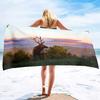 Elk Pattern Printing Series Seaside Vacation Beach Towel Swimming Bath Towel Sports Towel