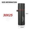 New Binoculars High Definition Monocular Telescope 30X25 Waterproof Portable  Zoom 10X Scope Travel Hunting Optics Scope