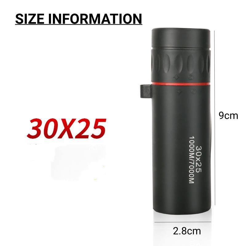 New Binoculars High Definition Monocular Telescope 30X25 Waterproof Portable  Zoom 10X Scope Travel Hunting Optics Scope