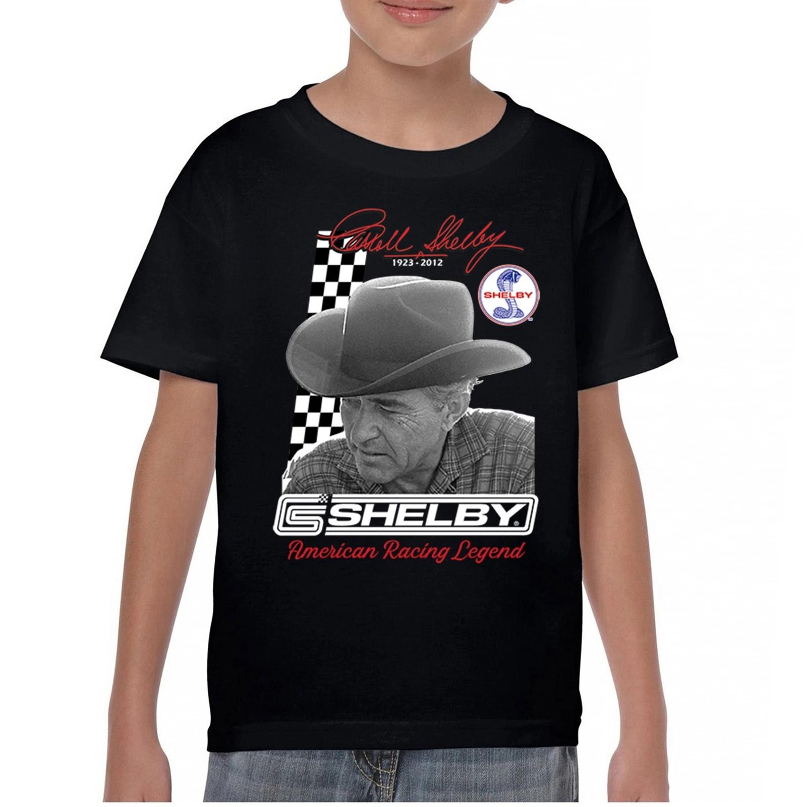 Carroll Shelby American Racing Legend Youth kids boys T-Shirt Cobra Mustang GT500 Kids 130