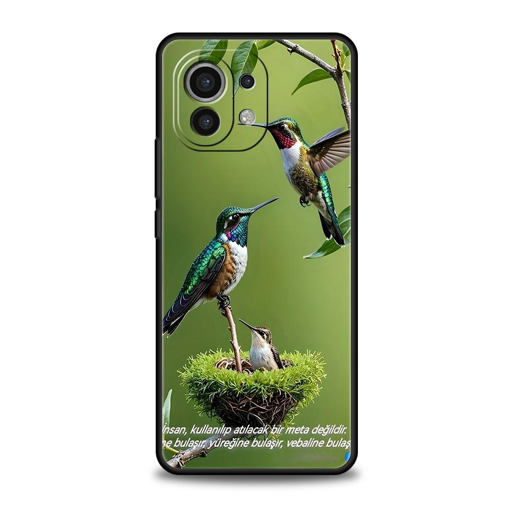 Hummingbird Phone Case For Xiaomi Mi 15 14 13 12 11 Lite 14T 13T 12T 11T Pro Poco X7 X6 X5 X3 Pro F6 F5 F4 Cover