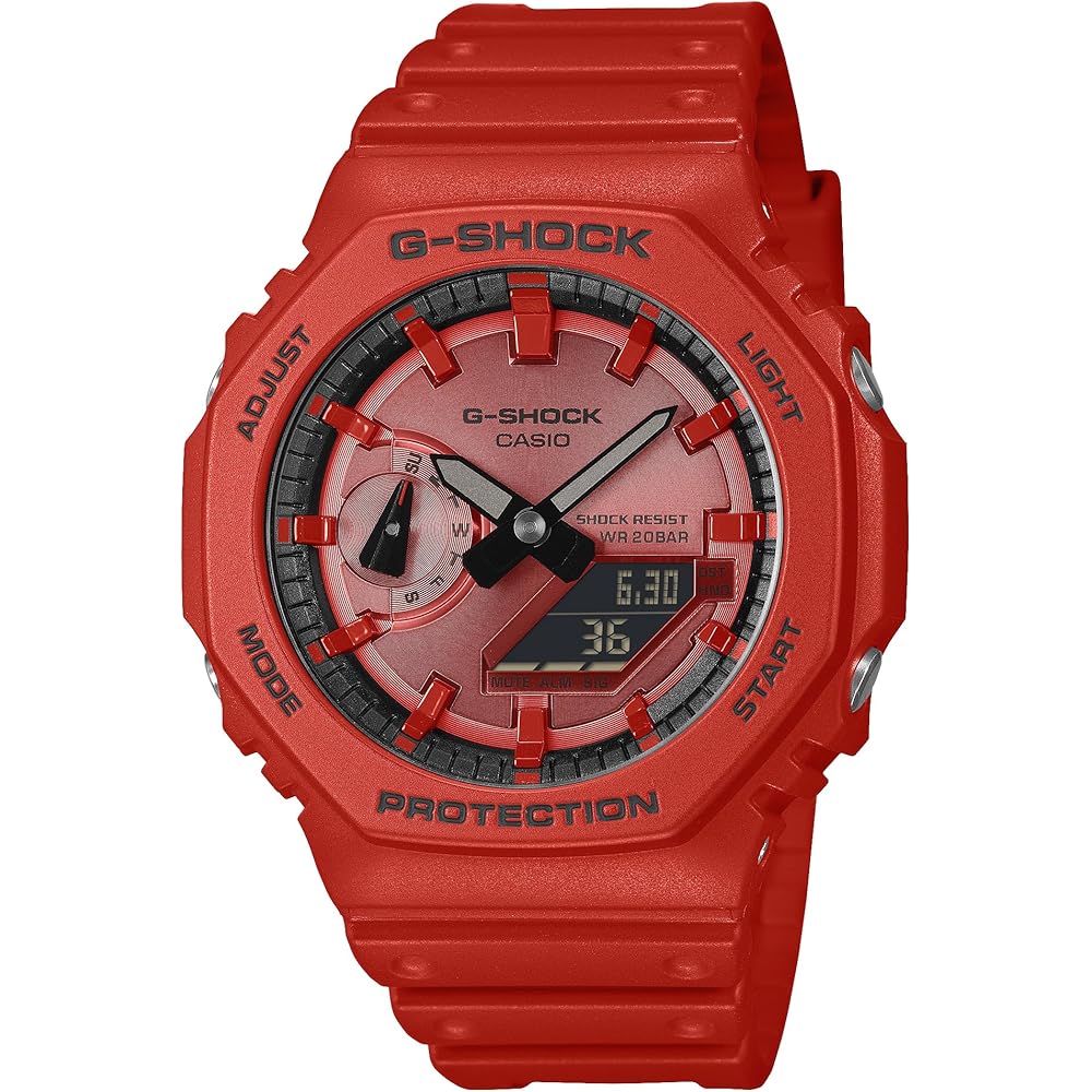 

[Casio] G-Shock Watch (Domestic Genuine Product) GA-2100RRB-4AJF Men s Red (Made with environmentally friendly materials)