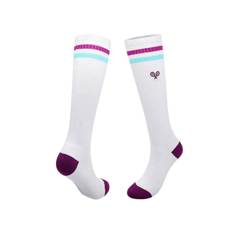 2026 summer professional towel bottom tennis socks men's and women's sweat-absorbing non-slip sports socks cotton medium tube socks