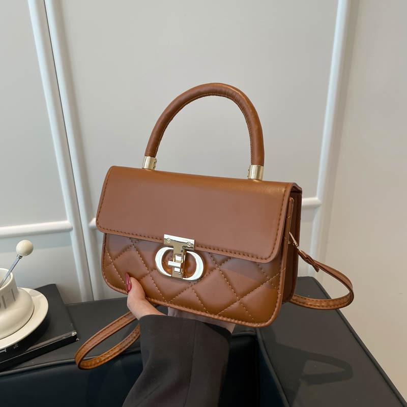 

Женская сумка новая текстурированная вышитая нитками сумка-мессенджер высококачественная ретро-сумка для рук универсальная портативная сумка через плечо коричневый