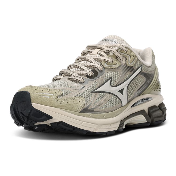 Mizuno Halo Mix Outdoor Comfortable Versatile Mesh Low-Top Running Shoes Unisex sneaker Oatmeal-Gray D1GH240804