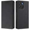 For Motorola Moto G15 4G Leather Case RINACASIS RC01 Phone Cover with RFID Blocking Wallet Stand