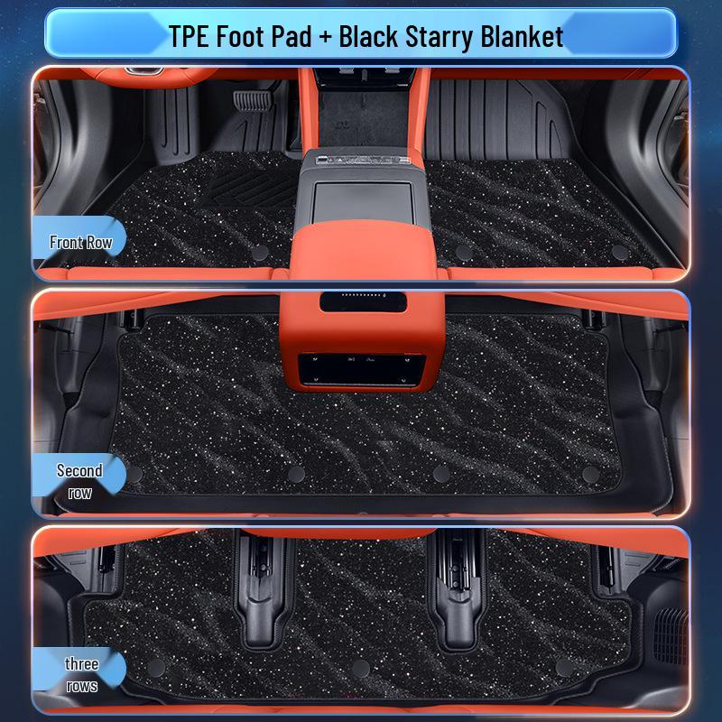 BYD Tang L 2025 Floor Mats TPE Interior Accessories