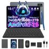 Tabwee T20 Android 15 Tablet PC with Android 15 Unisoc T606 Widevine L1 Face Wireless Split GMS 5G and Protective and Screen 10-inch Wi-Fi