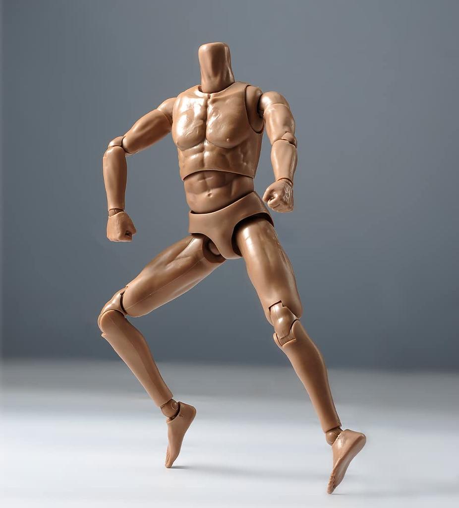 12-inch Male Soldier Body Model, Muscular Male Body Model, Fits 1/6 Head Sculpt, Action Figure Body