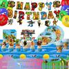 Cross-Border Classic Mountains & Seas Birthday Party Supplies: Cartoon Tableware & Fun Decorations