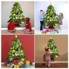 Non-woven Felt Christmas Tree Decorations kits For Toddlers Handmade DIY Felt Christmas Tree Ornament Pendant With LED Lights