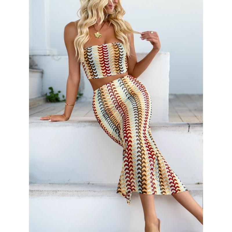 YYFS Women's Fashion Casual Summer Spring Sleeveless Skirt Suits