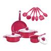 13Pcs Cookware Set Non-Stick Iron Pots And Pans with Comfortable Handles