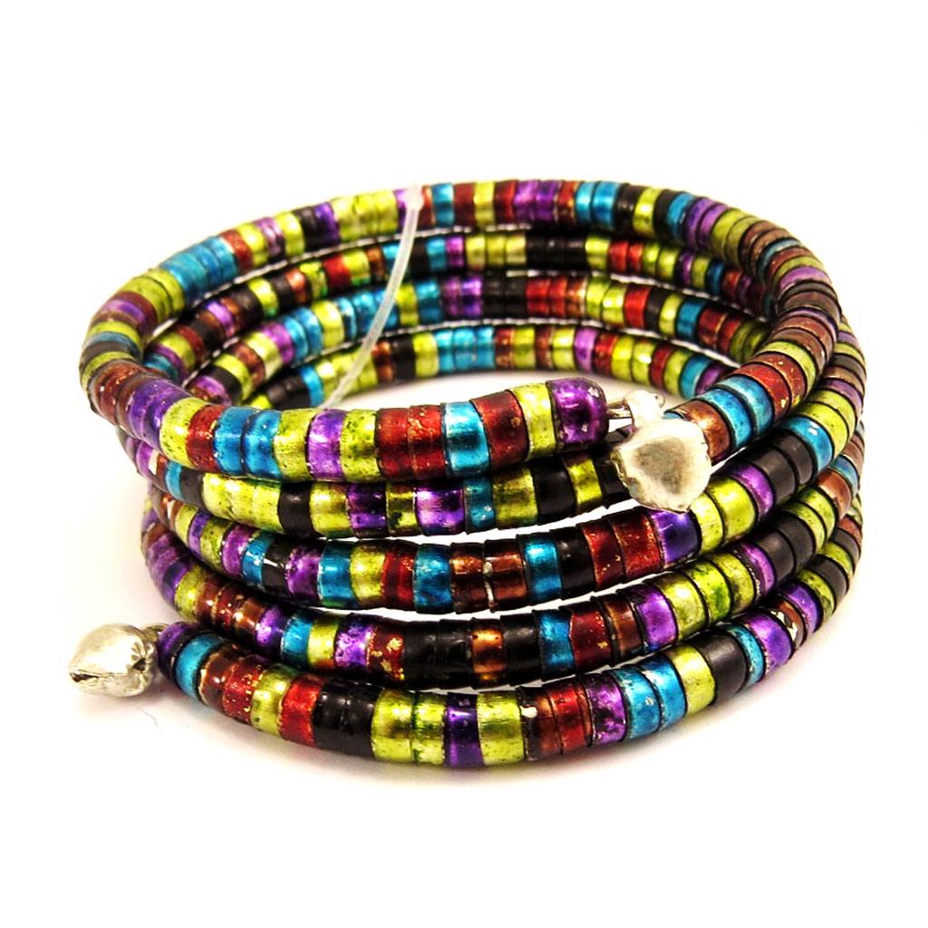 Les Trésors De Lily [L5263] - Designer Bracelet 'Kilimanjaro' Tutti Frutti