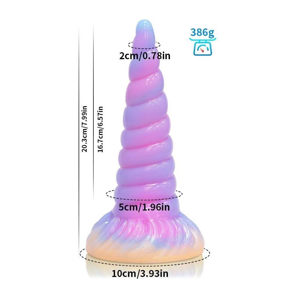 Realistic Night Glowing Anal Plug Luminous Monster Dragon Dildo for Women Men Butt Plug Sexy Dog Shape Sex Toy for Couples