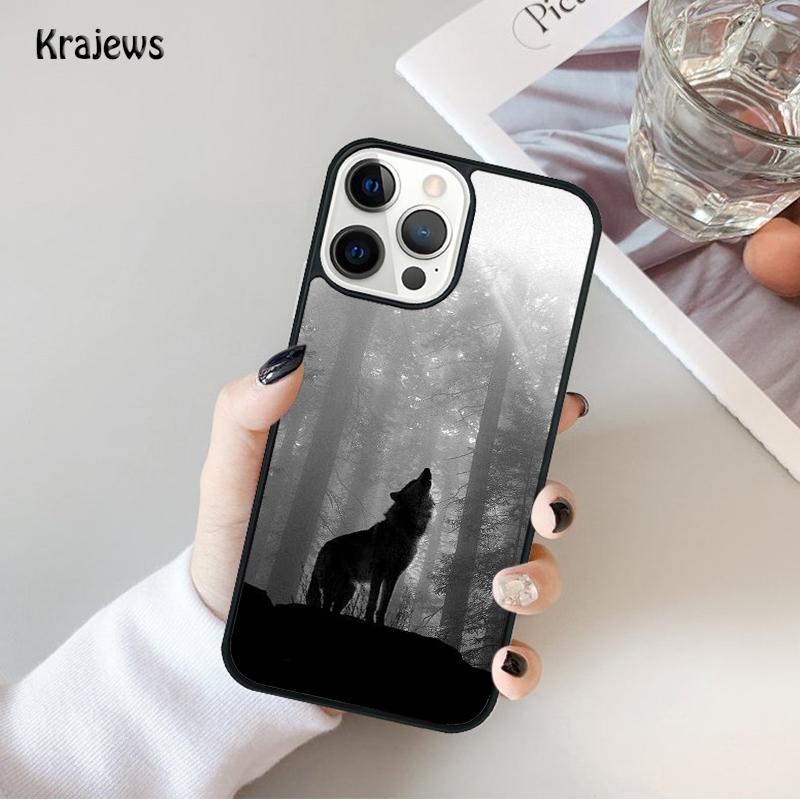 Animal The Wolf Howl Phone Case For iPhone 17 Air 16 15 14 Max Plus 11 12 13 Pro Max Phone Cover coque