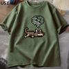 Stardew Valley Sleeping Cat Sploot Graphic T Shirts Men Casual Funny Short Sleeve T-shirt Unisex Cotton Tees Men's Clothing