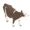Cow Figurine Vivid Colors Lifelike Details Soft Plastic Safe Durable Simmental Cow Toy for Table Shelf Decoration