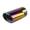 Car Exhaust Muffler Tip Aluminum Alloy Tail Throat Tailpipe Black Exhaust Tailpipe Tip Tail Muffler Tip Car Modification Parts