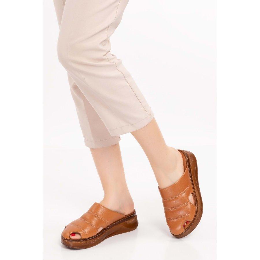 Women's Genuine Leather Anatomical Sole Casual Sabo Slippers