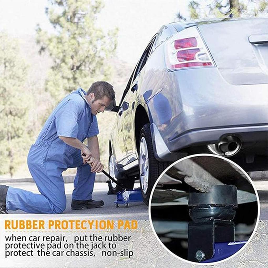 Car Jacks And Lifting Platforms Groove Professional Rubber Buffer For Sturdy Support Compact Black