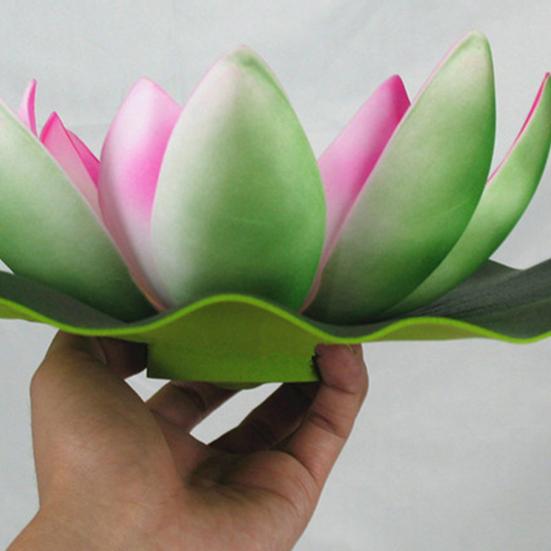 Hagedekorlampe Bærbar Klar Tekstur Realistisk Solcelledrevet Lotusform Gårdsplassdekorlys Gårdsplassdekorasjon