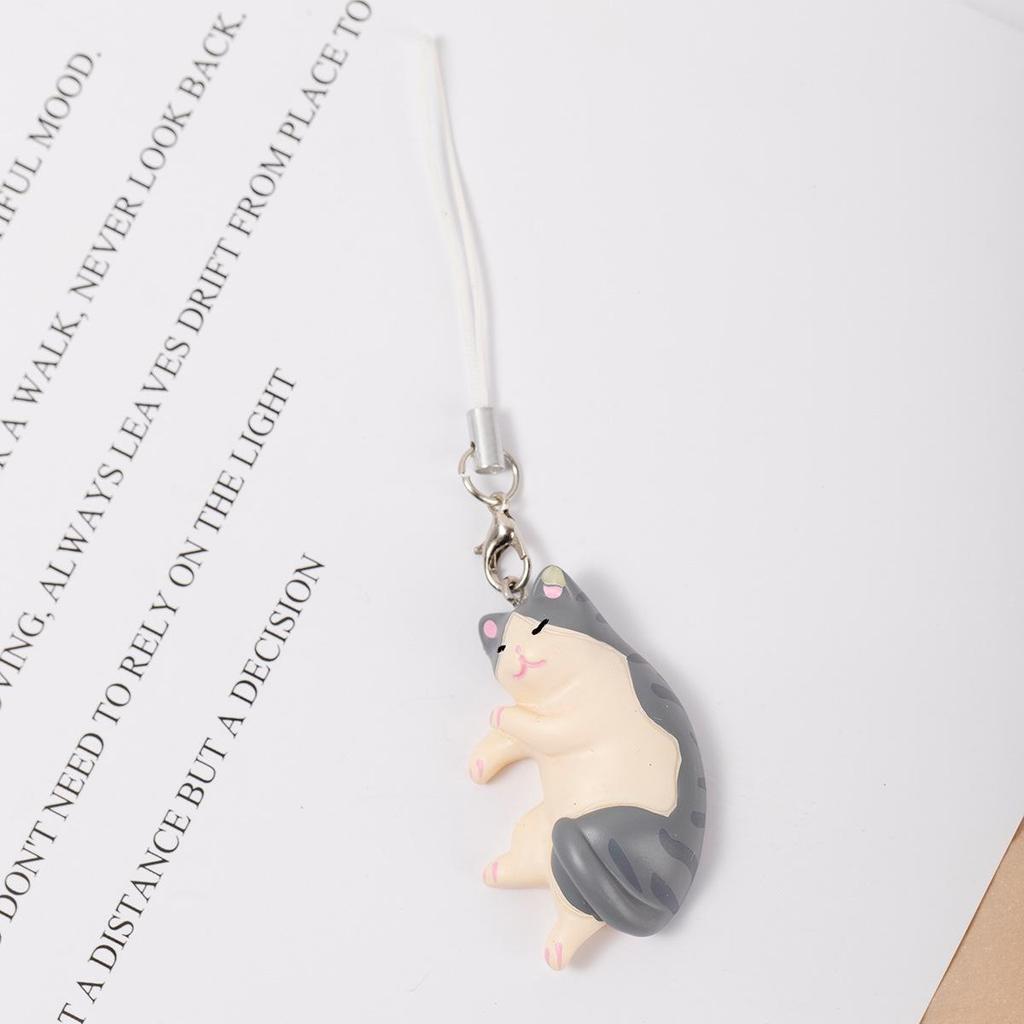Original Cute Cat Resin Keychain & Bag Charm Gift