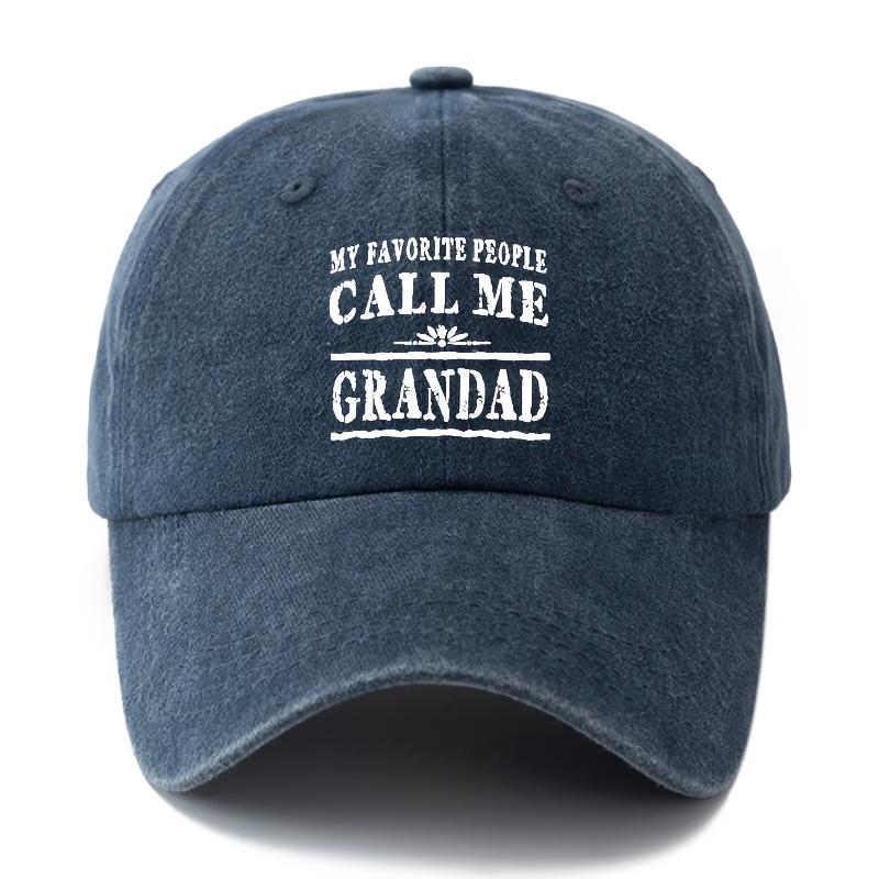 

MAKEFGE Unisex Adjustable Trucker Hat Compatible for Men Women Lightweight Cap with Call Me Grandad Text One Size