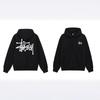 American Style Basic Hooded Sweatshirt Black 8 Print Loose Fit Men Women Casual Outerwear