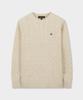 BROOKS BROTHERS Wool Cable Sweater (Ivory) (Bbwrmbf401)